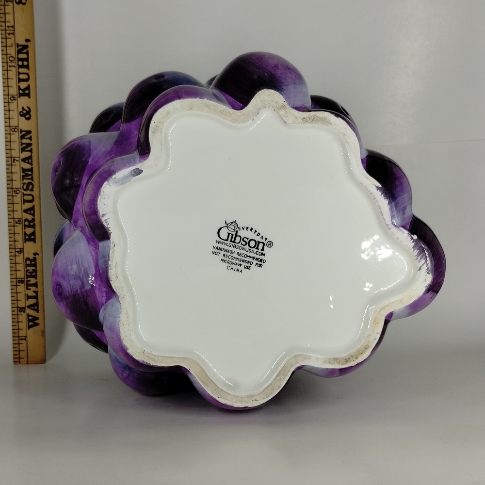 Gibson Purple and Green Grape Cookie Jar - Picture 7 of 7